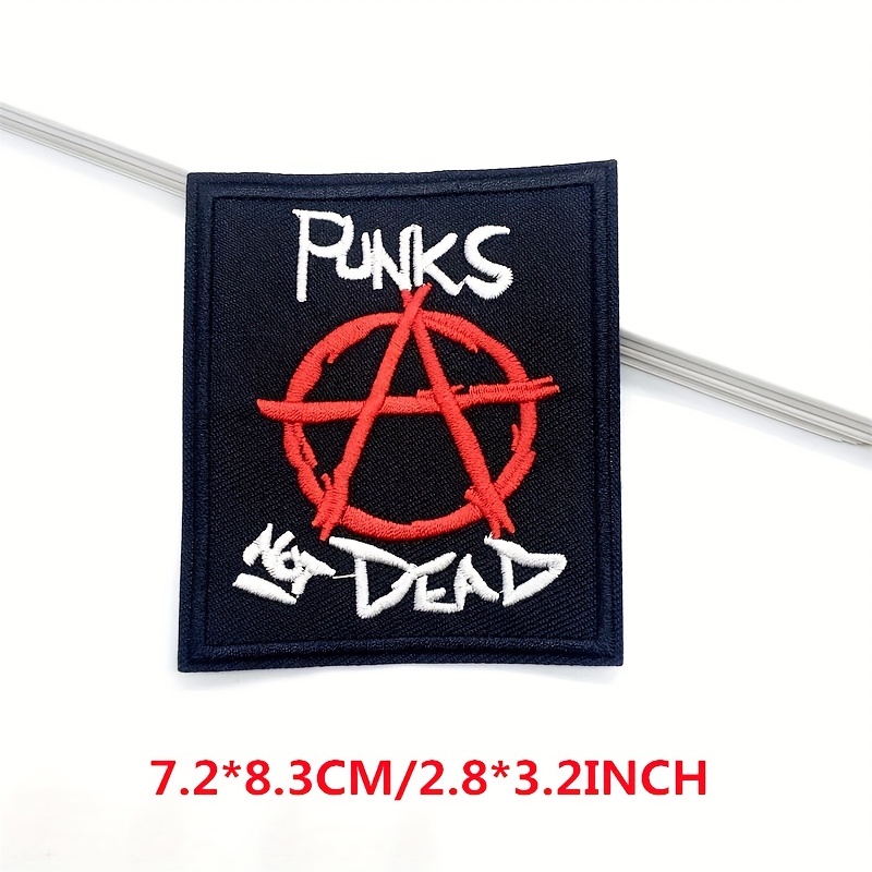 10 Stück Punk Not Dead Stickerei Patches Kleidung Aufkleber - Temu Austria