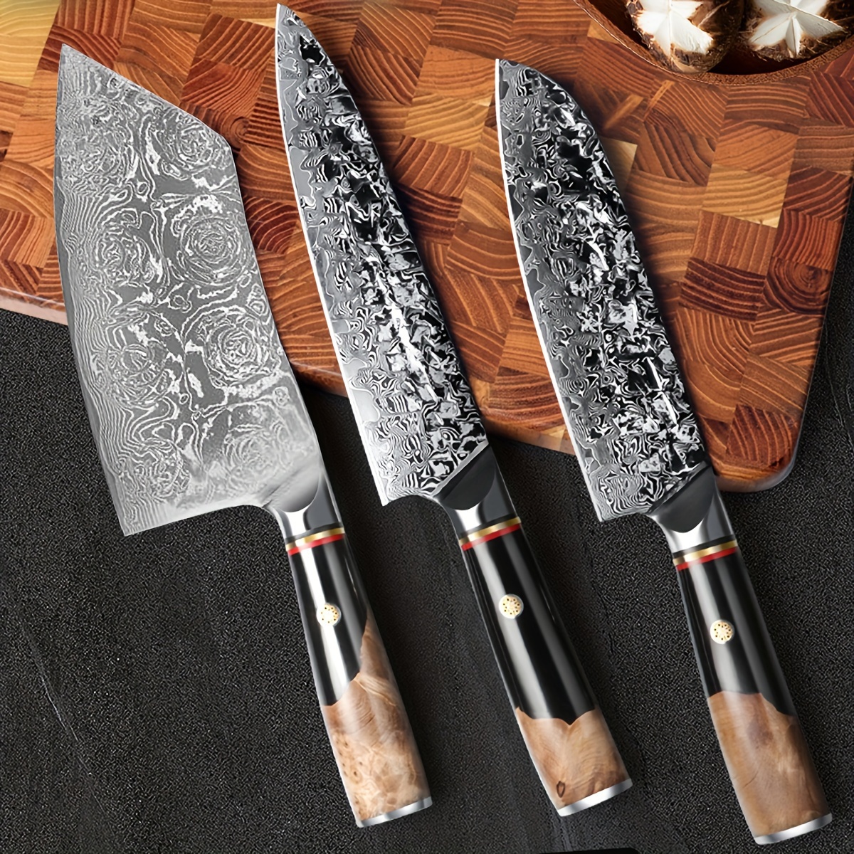 LIMITED EDITION: MASTER SERIES KNIVES 🔪 Elevate your culinary game with  our NEW Damascus Steel Knife Sets! These sets are modern…
