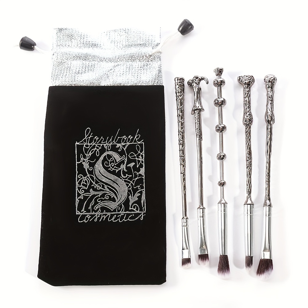 10pcs Silver Magic Eyeshadow Makeup Tools Set Gift For Girls