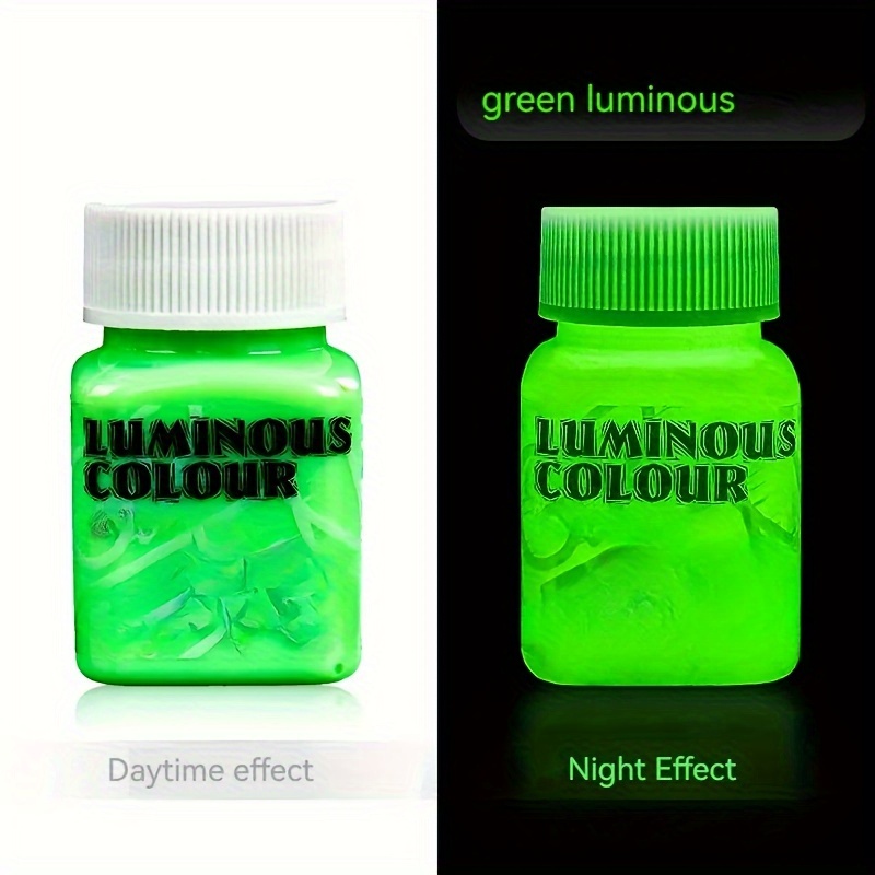 Glow In The Dark Acrylic Fluorescent Paint For Canvas Neon - Temu