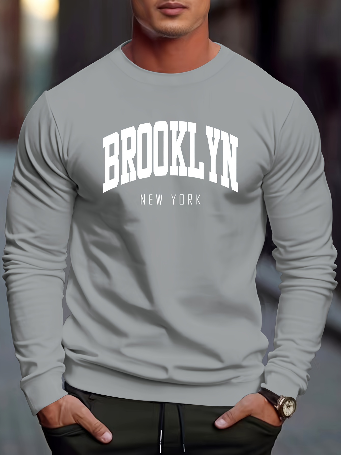 Sudadera Capucha Estampado brooklyn Talla Hombre - Temu Mexico