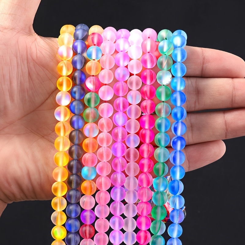 100pcs 8mm DIY Star-shaped Beads Star-shaped Glass Spacer Beads Colored  Star-shaped Beads For Handmade Jewelry Bracelet Necklace Making