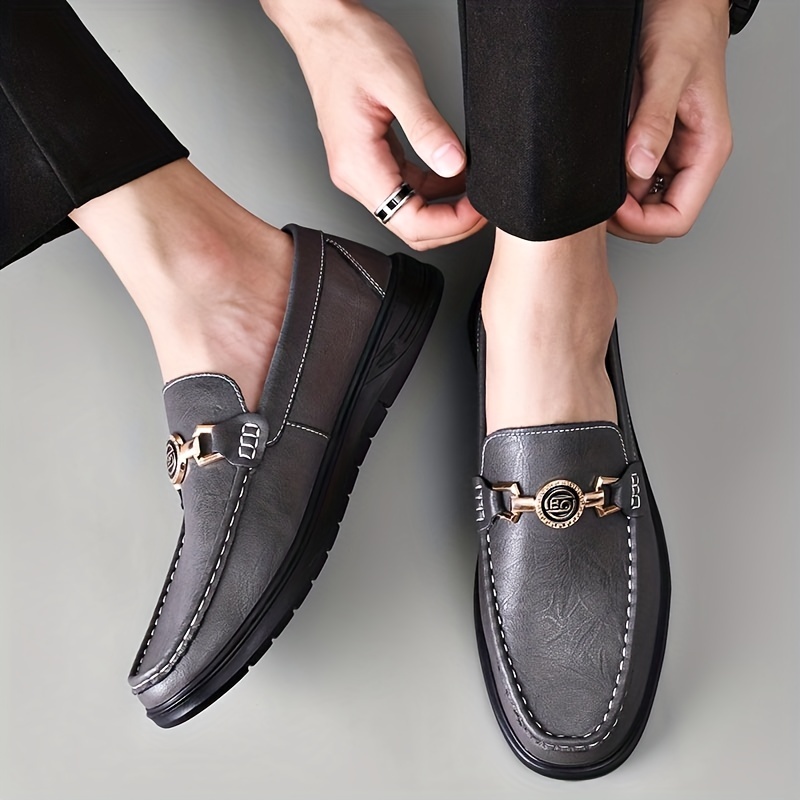 Men's fashion pu loafers on sale shoes