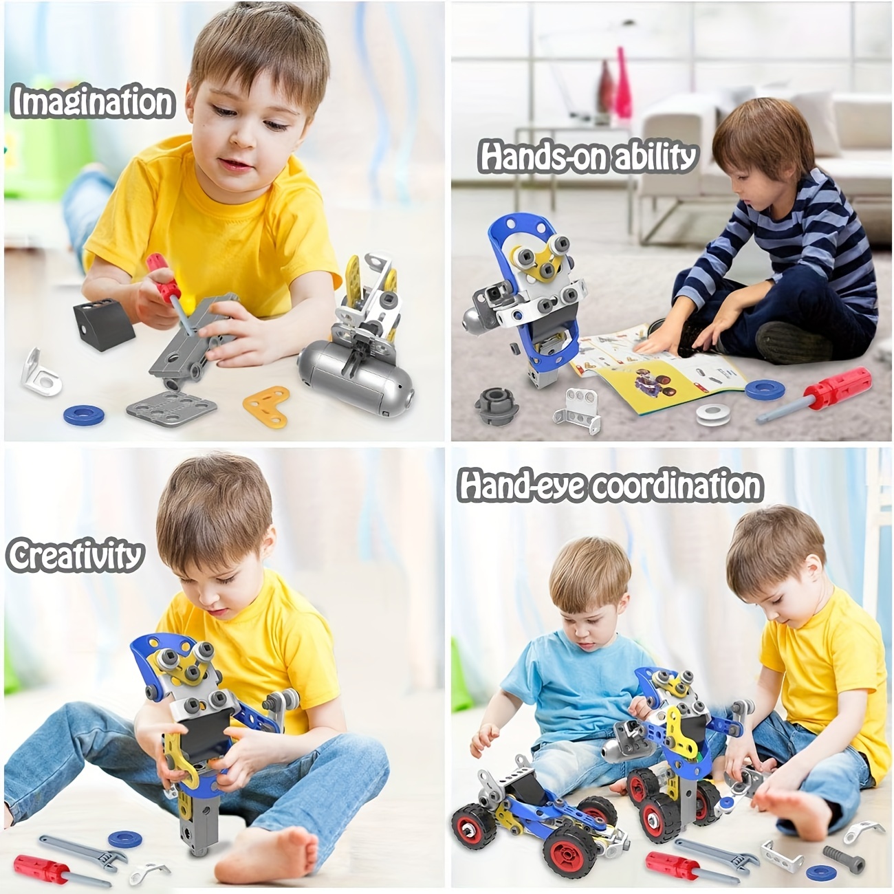 Stem Toys Kits Proyectos juegos Erectores rompecabezas - Temu