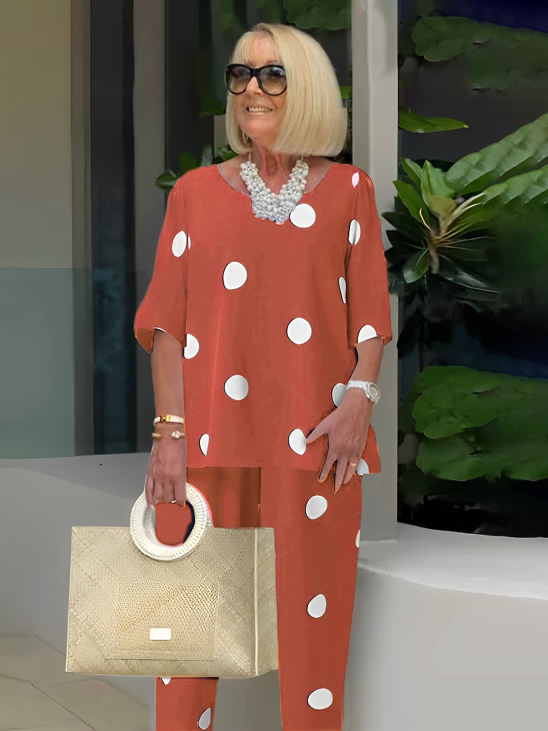 Polka dot 2024 2 piece outfit