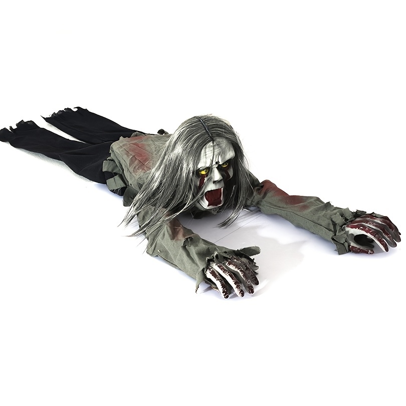 1pc halloween decorations crawling ghost sound control with hair electric crawling ghost bar haunted house props horror decoration home decorations horror decorations aesthetic stuff cool gadgets unusual items details 5