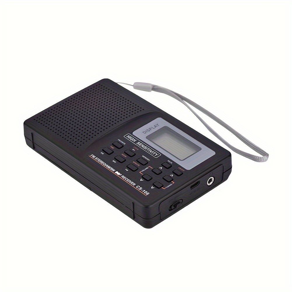 Radio Portable Mini AM FM Radio Radio Radio Player LCD Pantalla De Reloj De  Alarma Digital Radio Long Rango Mejor Recepción W 206 De 6,81 €