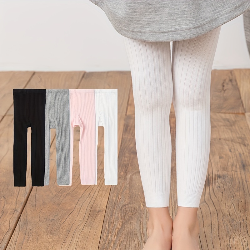 Toddler Girls Soft Warm Knit Leggings Footless Pantyhose - Temu Poland