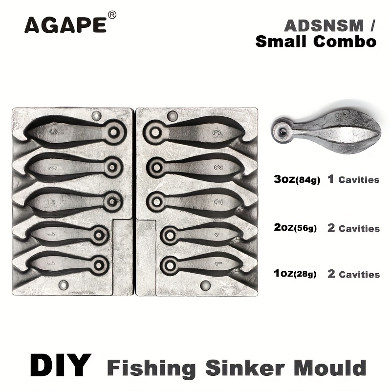 Buy Approved Sinker Moulds To Ease Fishing 