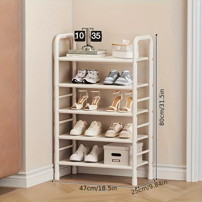 Cream discount shoe rack