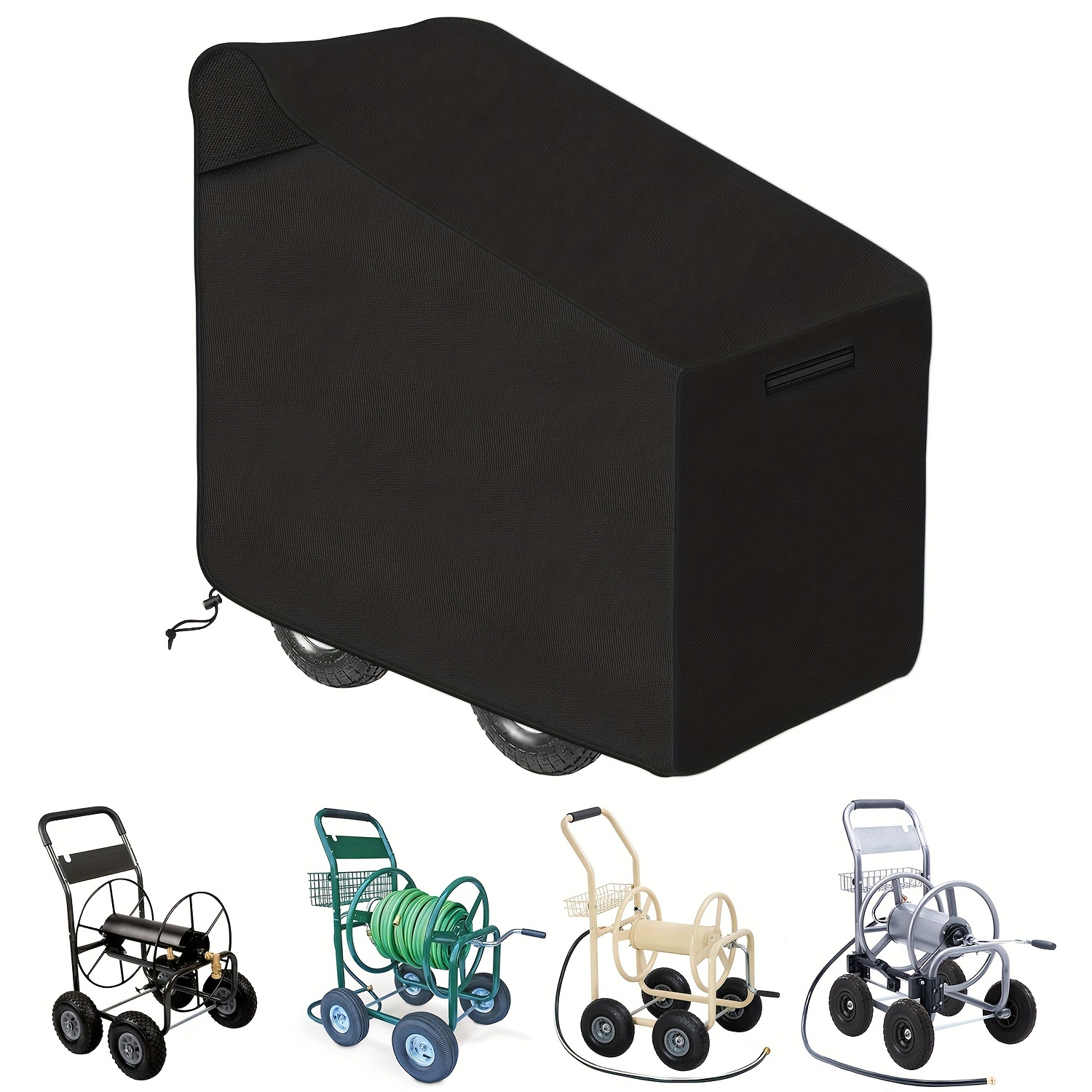 1pc Garden Hose Reel Cart Cover, Outdoor Hose Cart Covers For Hose Reel  Cart All Season Protection Waterproof Sun-Proof Dustproof Furniture Cover