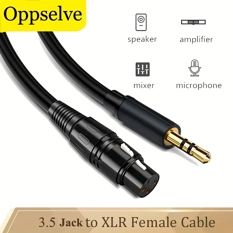 XLR to Big Jack Lead 6.35mm Stereo 1/4 Jack to Male XLR Cable 1m 3m 5m 10m  
