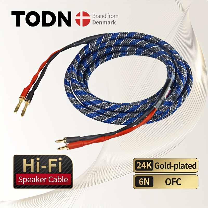 Speaker Wire Cable Audio Male Cable Professional Jack Press - Temu