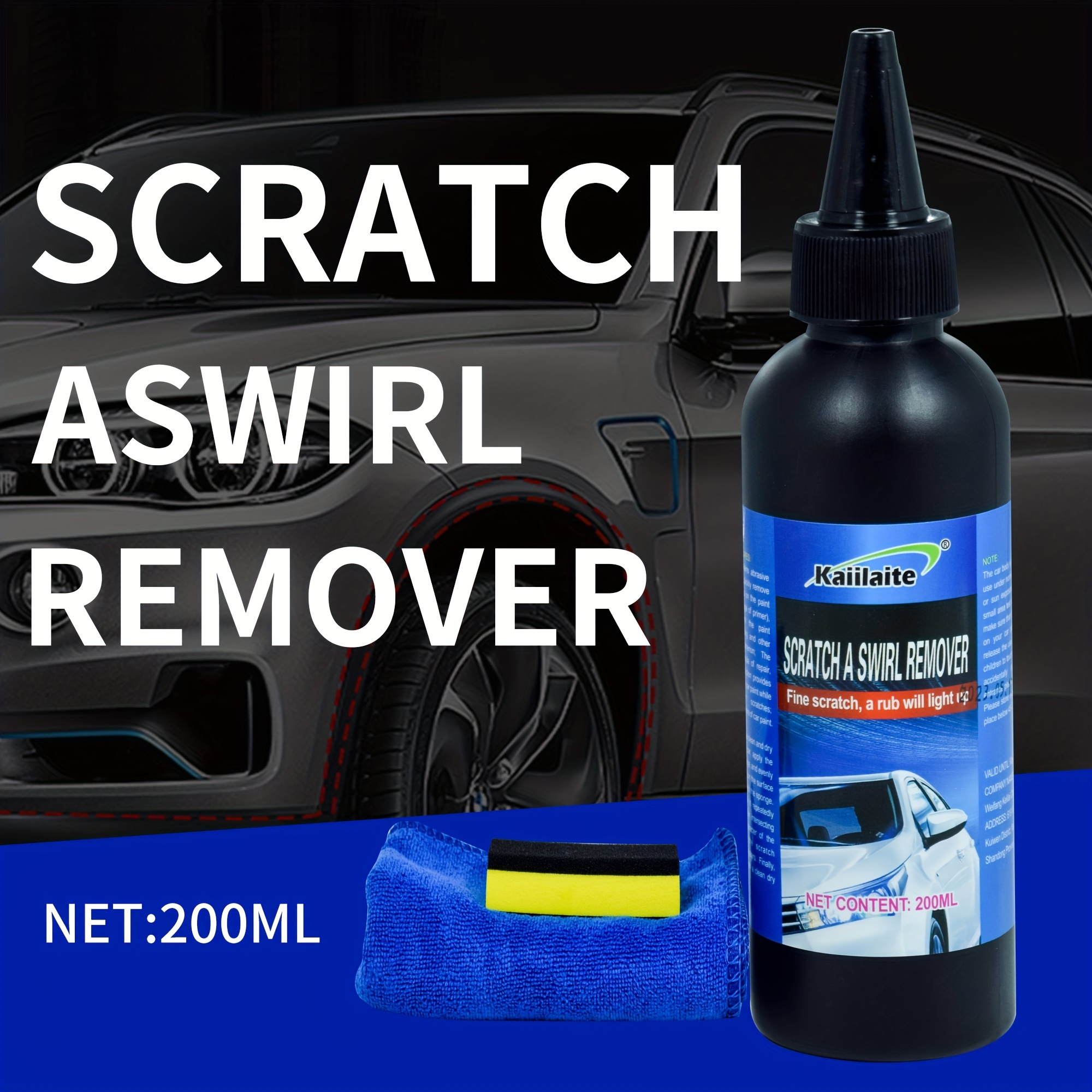 Car Scratch & Swirl Remover, Ultimate Solvent & Paint Restorer Automobile  Scratch Repair Agent