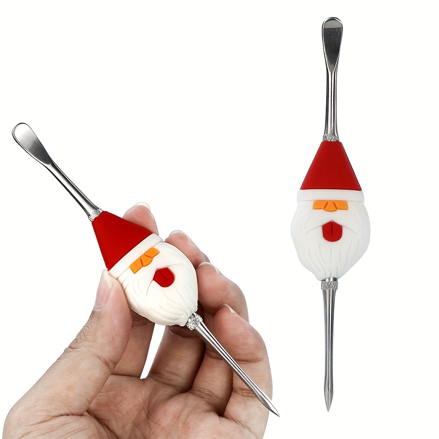 3pcs Christmas Double headed Sculpting Clay Tools Metal Spoon Carving Tool