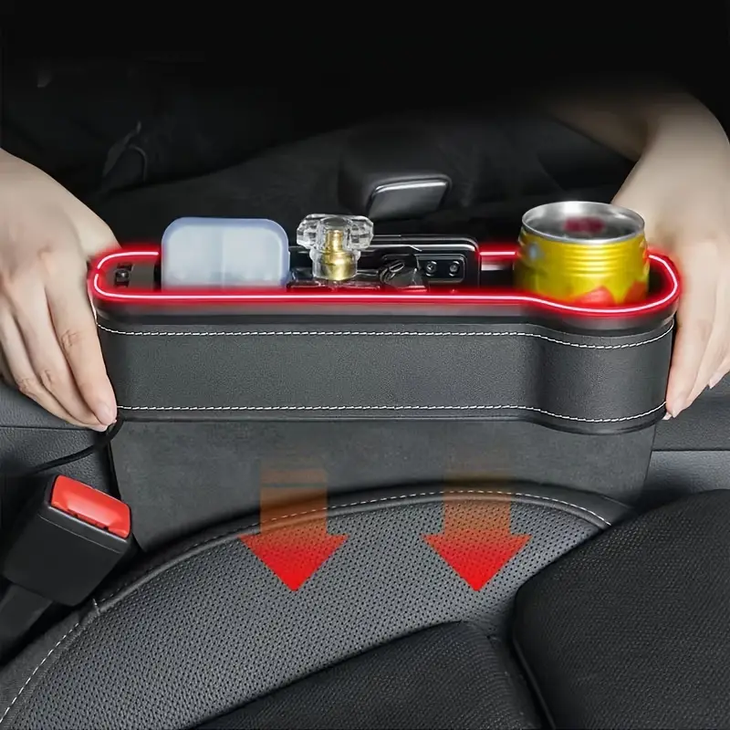 Car Seat Organizer Light Multifunctional Storage Box - Temu