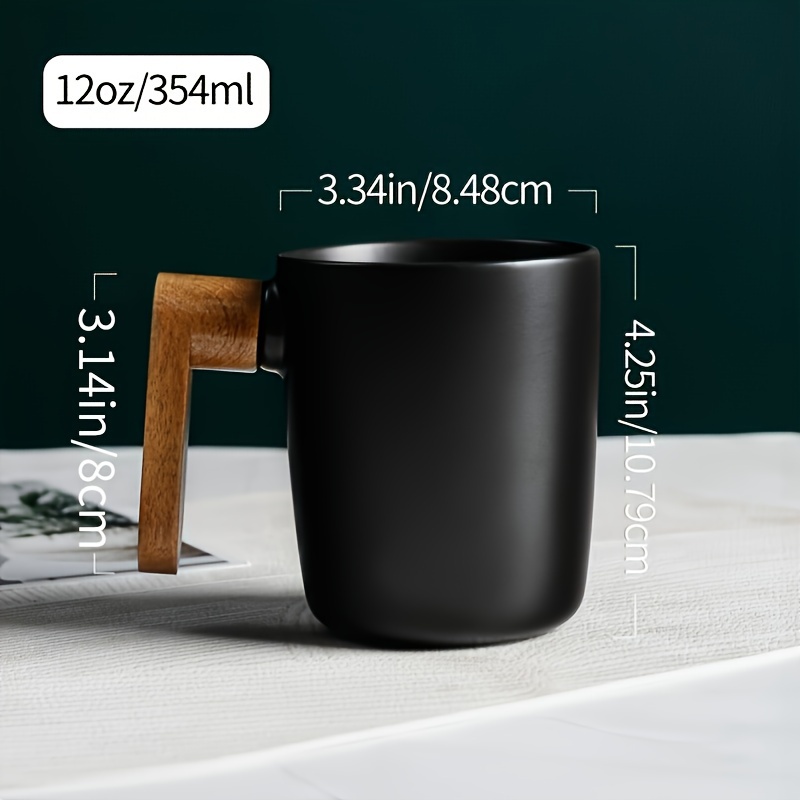 1 Unidad Taza Café Parejas Negra Tazas Café Cerámica 11 Oz - Temu