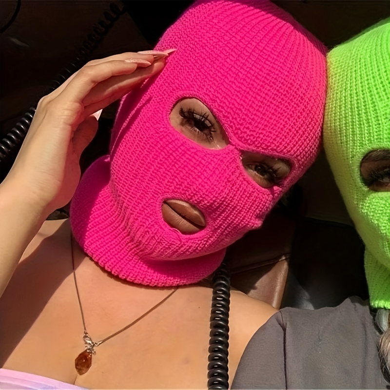 Pasamontañas de punto ligero de verano, máscara Festiwale, pasamontañas de  ganchillo, pasamontañas de punto, pasamontañas rosa, pasamontañas de  ganchillo, sombrero de pasamontañas, Burning Man -  México