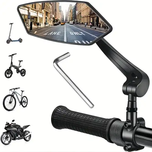Specchietto Bici, 2 Pezzi Specchietti per Bicicletta, HD Specchio  Retrovisore Co
