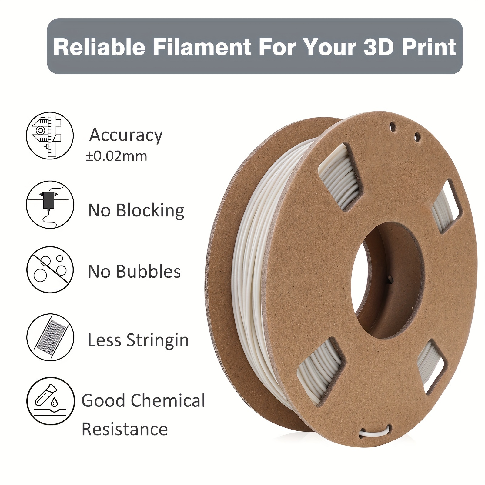 Filament PLA Haute Vitesse 1,75 Mm, Bobine De 1 Kg (2,2 Lb), Durable Et  Résistant, Filament D'impression 3D PLA Pour L'impression Haute Vitesse -  Temu France