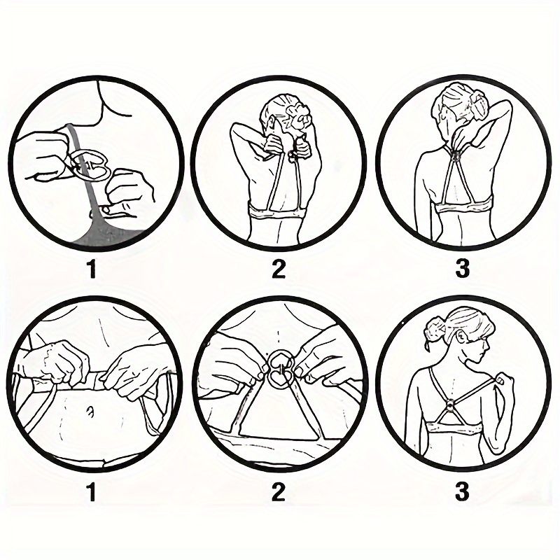 4pcs Invisible Bra Strap Clips Non slip Buckles Conceal Bra Straps