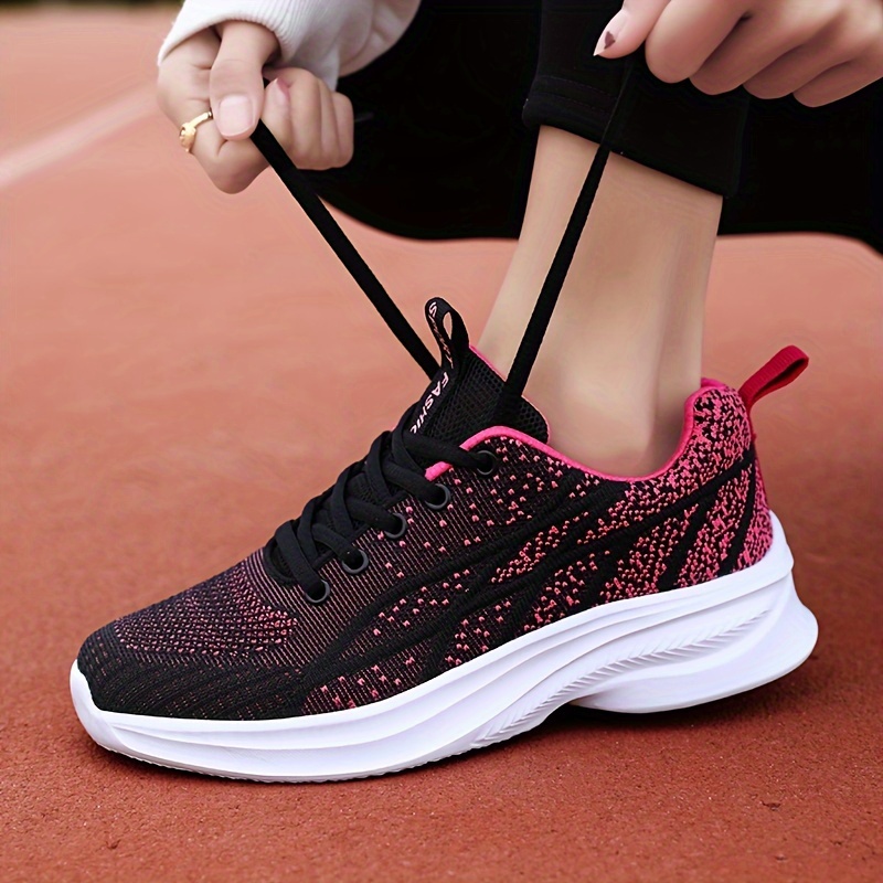 Women's Breathable Mesh Sneakers Casual Lace Outdoor Shoes - Temu
