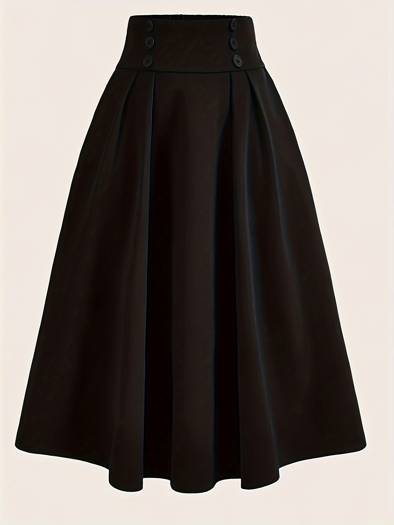 High waist Black Skirt