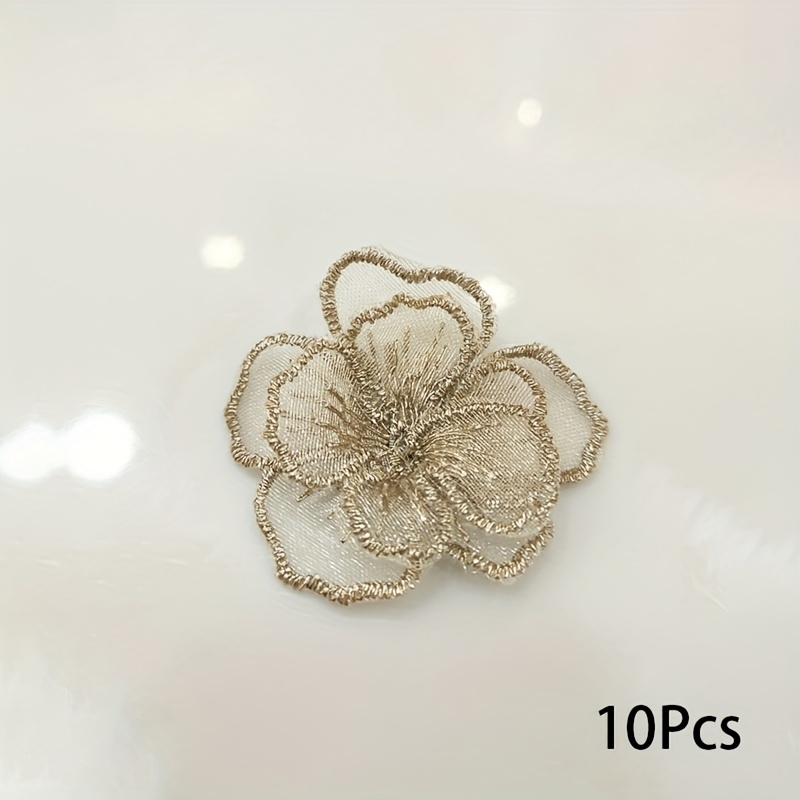 2pc/lot lace patches for clothing DIY floral embroidered parches appliques  for clothes decoration parch ropa