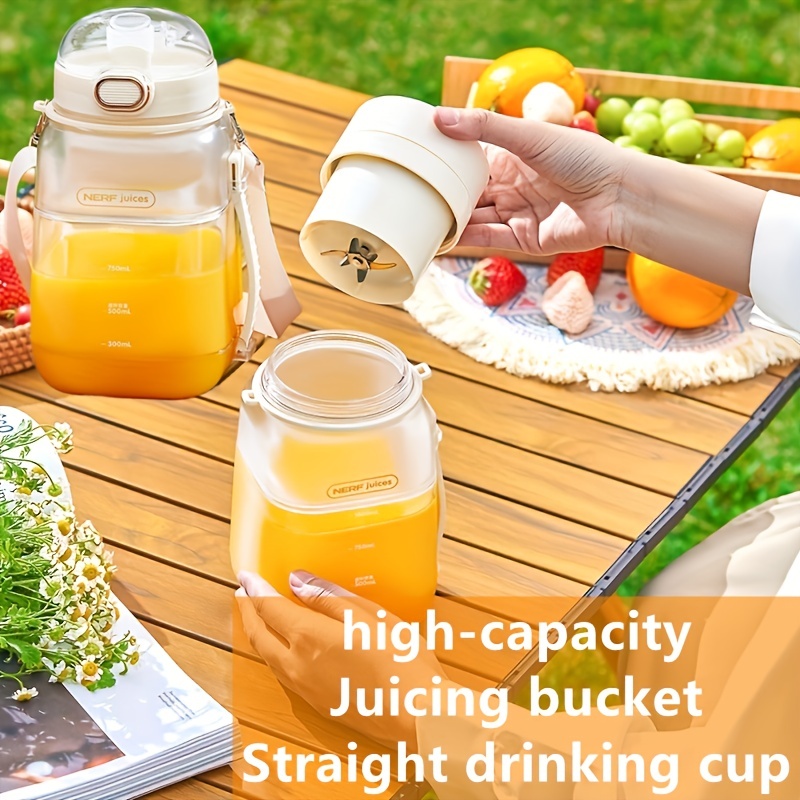 Orange Juicer Squeezer, Sports Juicer Bottle, Portable Blender 1l