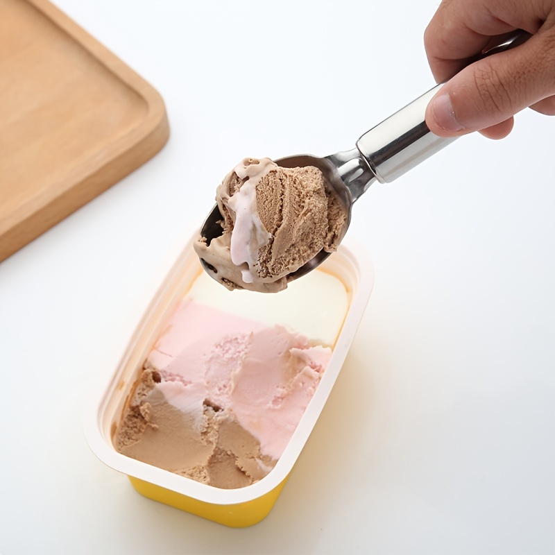 1pc Large Stainless Steel Ice Cream Scoop - Creative Kitchen Gadget for  Easy Scooping and Serving