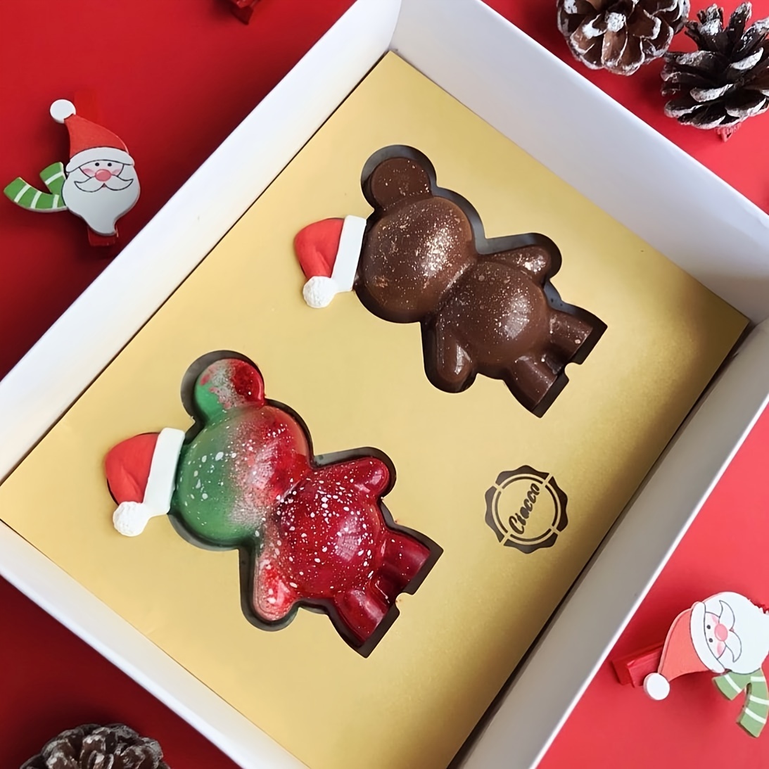 OAVQHLG3B Bear Chocolate Silicone Molds,3D Teddy Bear Breakable Mold for  Smash Bears,Candy Molds,Mousse Cake,Dessert Baking,Jello,Big Gummy Bear,Birthday  Valentines Day 