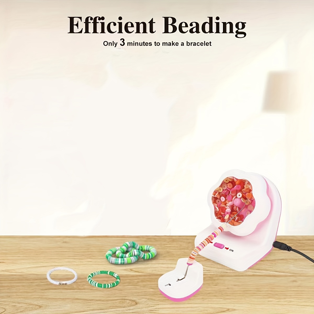Electric Bead Spinner Usb Beading Bowl Adjustable Speed Spin - Temu