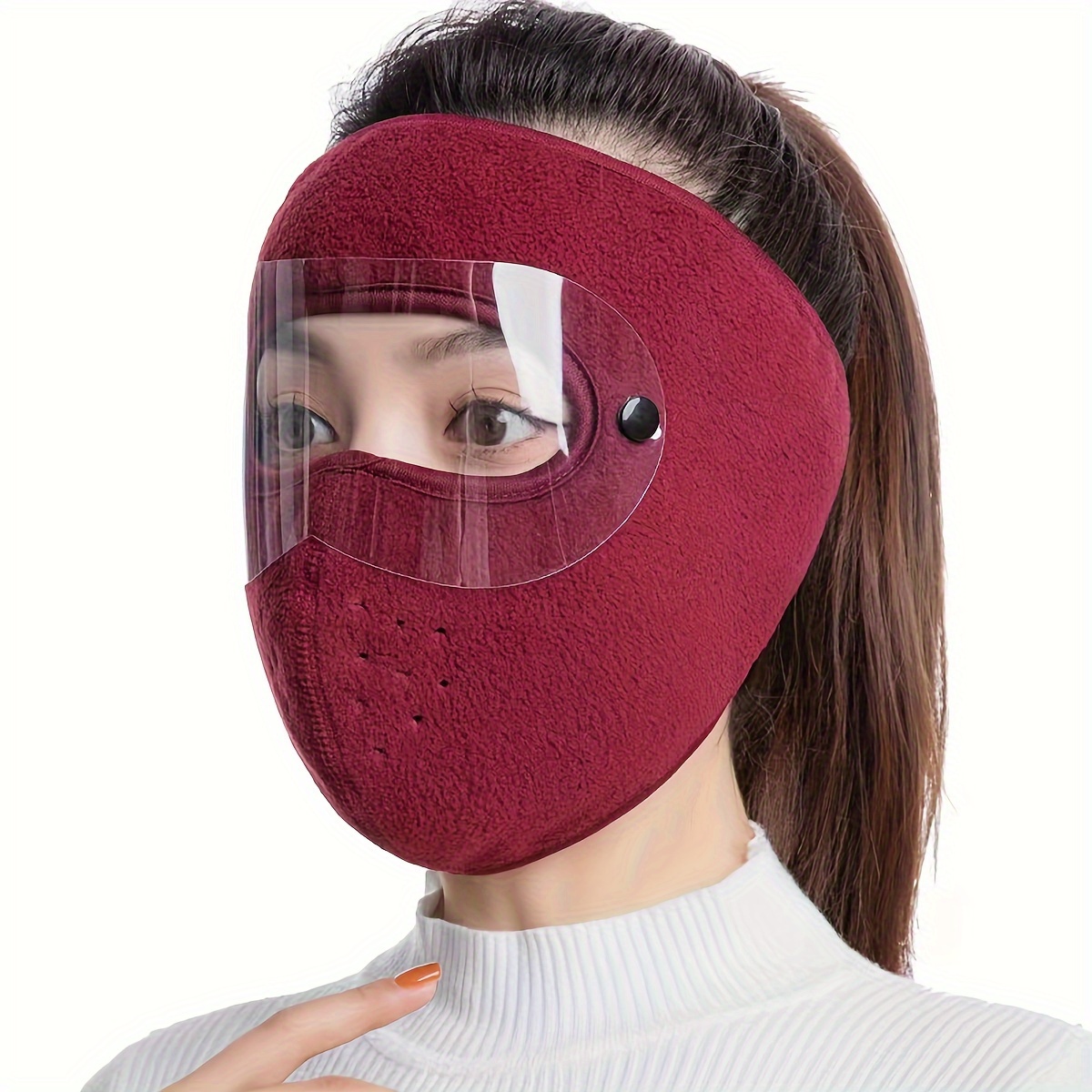 1pc Maschera Invernale Spessa Per Bambini, Balaclava Protettiva A Metà Viso,  Copricapo Invernale Caldo - Temu Italy