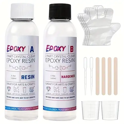 A+b Epoxy Resin Kit Crystal Clear Epoxy Resin Diy - Temu
