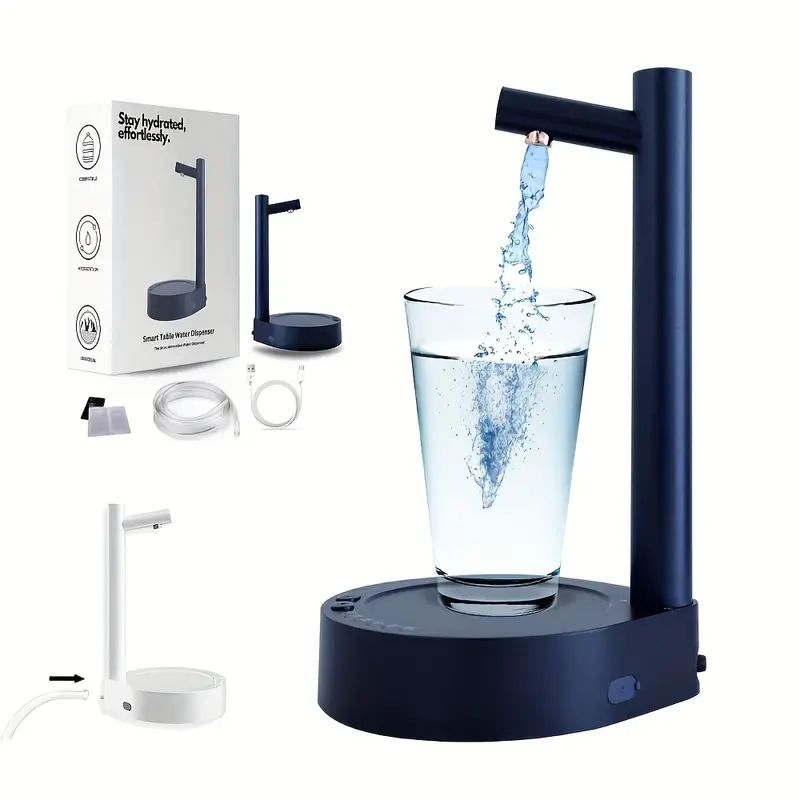 Electric Water Gallon Pump, Automatic Kettle Pump, Water Dispenser Desktop  Rechargeable Water Pump, Water Dispenser With Stand - Temu