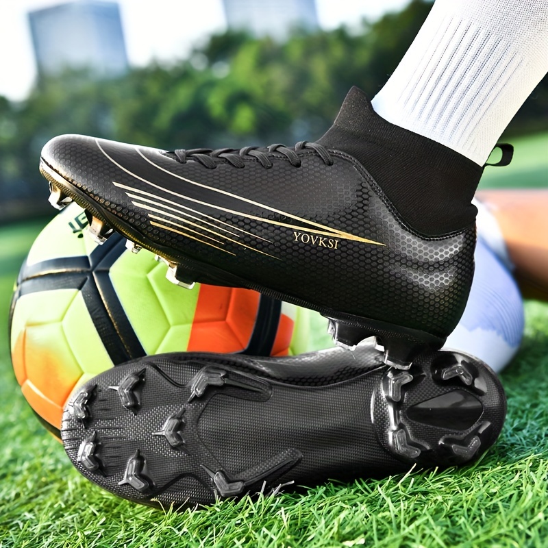Botas De Fútbol Con Tacos AG Unisex, Tacos Y Zapatos De Fútbol Con Cordones  Transpirables Antideslizantes Para Exteriores Profesionales Para Hombres Y