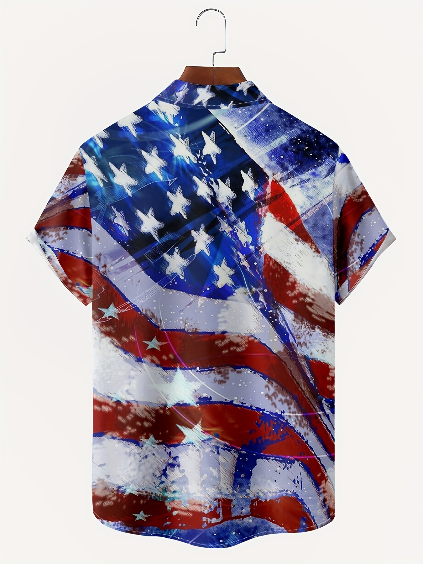 Independence Day Men's Novelty 3d Us Flag Graphic Print - Temu Canada