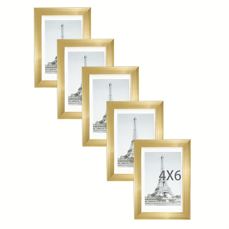 Modern Gold 4x6 Picture Frames 4x6 Photo 4 x 6 Poster 4 x 6