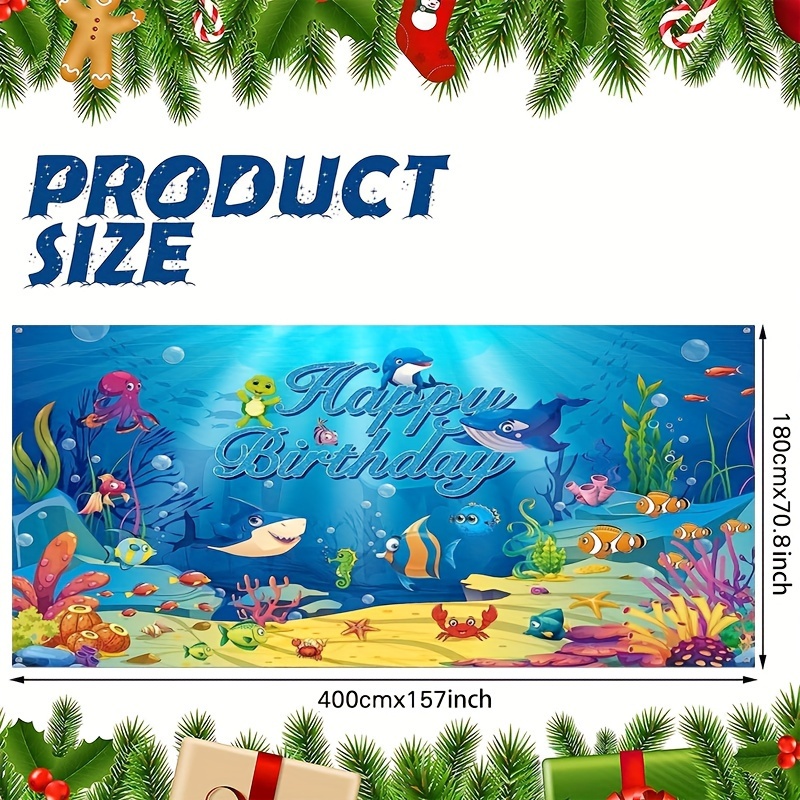 Sea Animals Birthday Decoration  Underwater Party Decorations