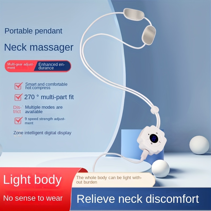 1pc Cervical Massager Electric Smart Neck and Shoulder Pain Relief