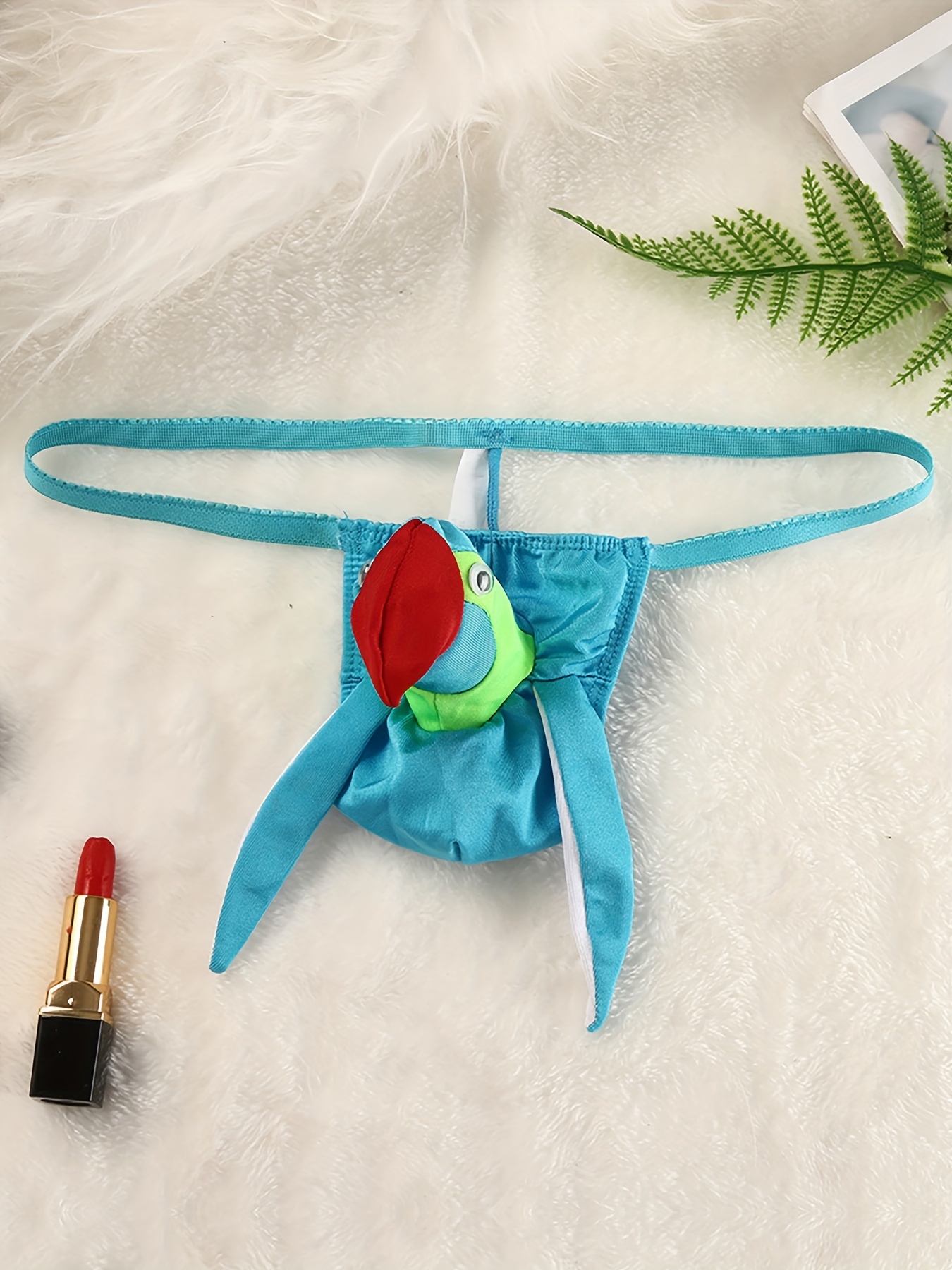 Birds Sexy Men's Funny Underwear Upright G-string T Underpants