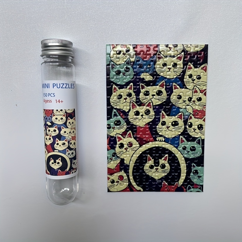 Mini Puzzle à tubes à essai 150/234 pièces, peinture à l'huile, Puzzle,  décompression, jouet