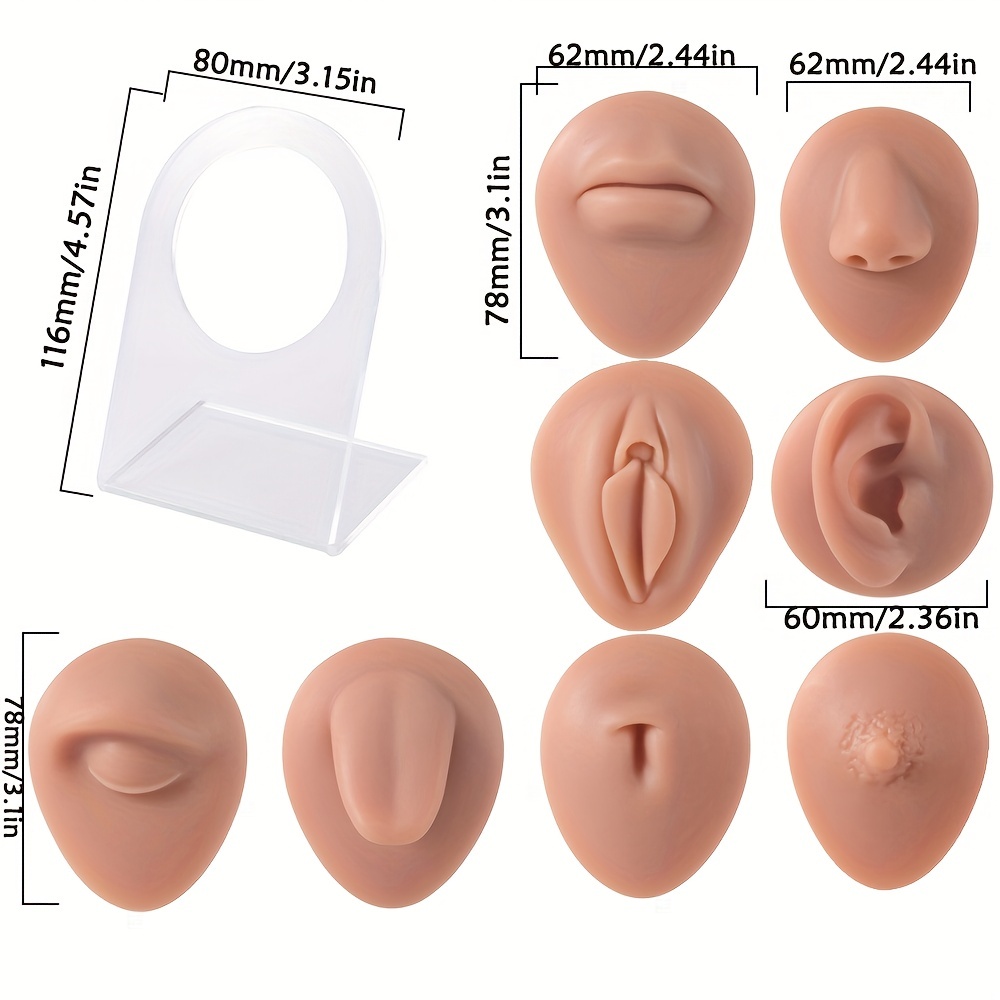 Soft Silicone Flexible Tongue Mouth Model Piercing Practice - Temu