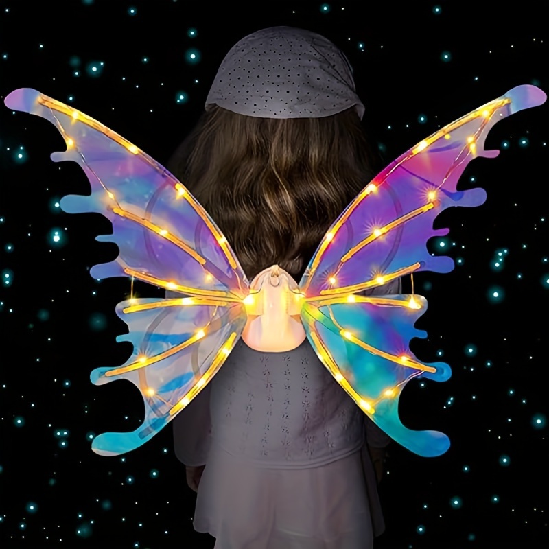 Alas LED Isis que brillan iluminan para danza del vientre con palos, alas  de mariposa LED, alas de ángel con brillo LED