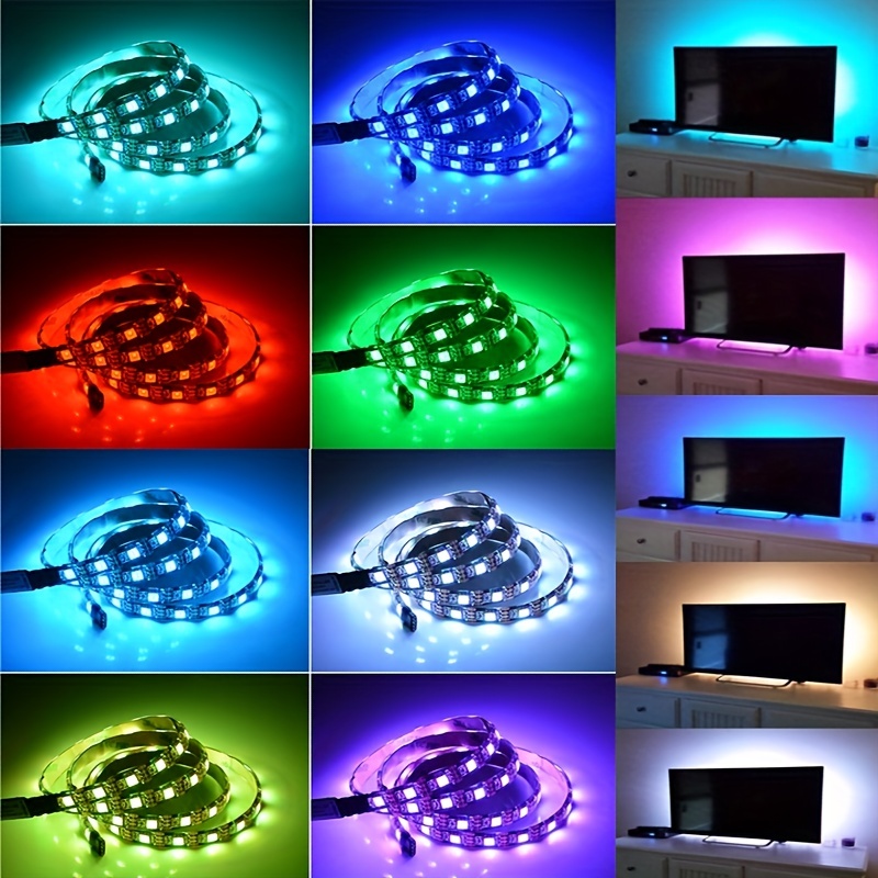 Bande Lumineuse LED Intelligente, Lumières LED À Changement De Couleur RVB  Avec Télécommande À 44 Touches