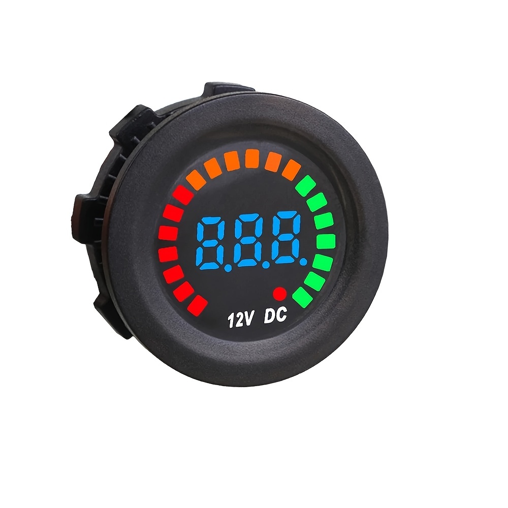 Upgrade Your Vehicle with a 12V Universal LED Digital Voltmeter Panel  Monitor Voltage Easily!