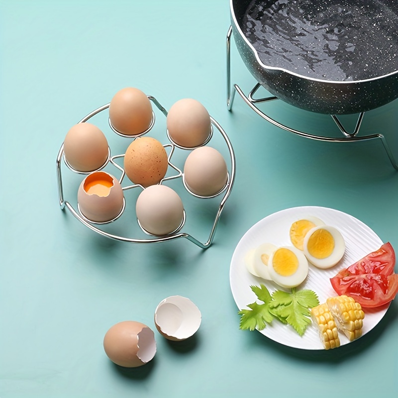Stainless Steel Stackable Egg Steamer Rack Double-Layer Steaming