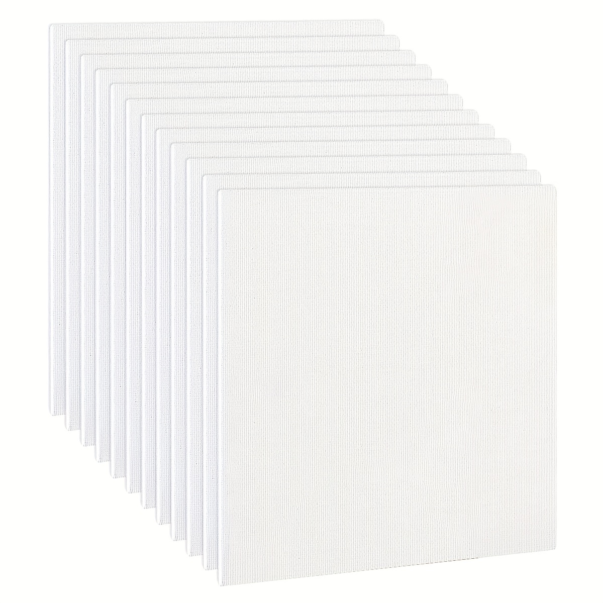 20 Pack Black Canvas Boards for Painting 5x7 Blank Small Art
