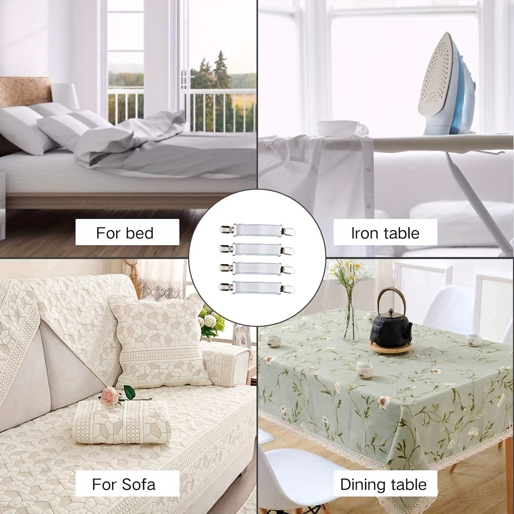Adjustable Bed Sheet Clips Securely Fasten Sheets Mattress A - Temu