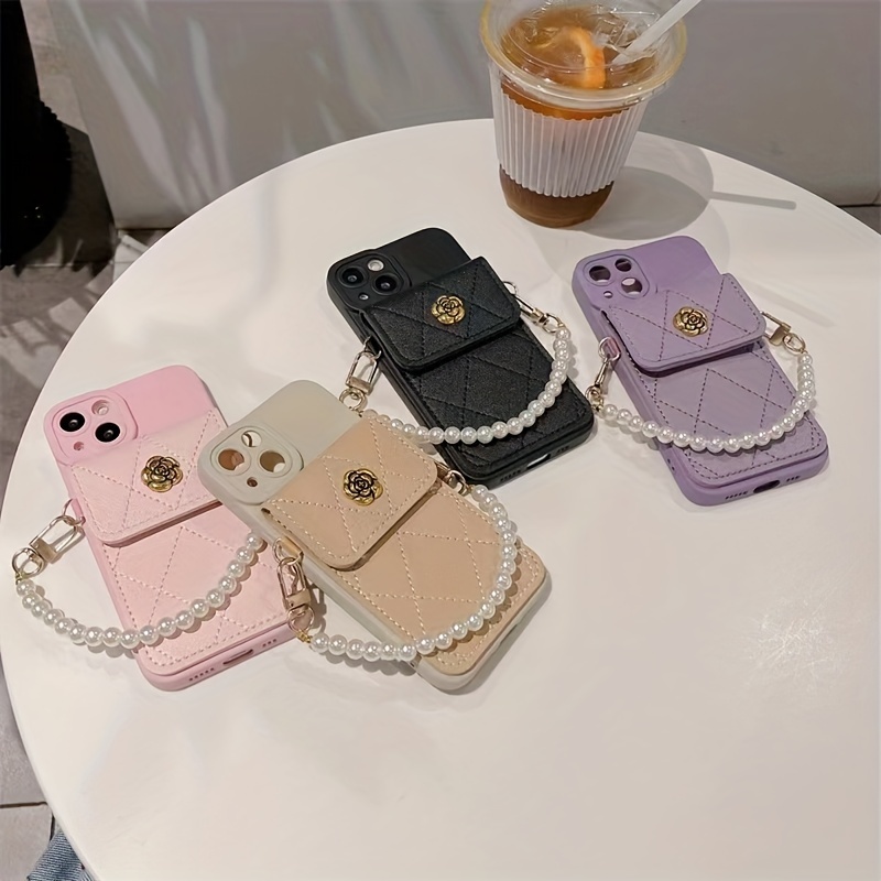 Lingge Rabbit Card Bag For 14plus Phone Case Women's Belt Chain For  Iphone13promax Crossbody Can Carry 12 Lanyards 11 Luxury High-end Xr  All-inclusive Anti-fall Xsmax Trendy Brand Internet Celebrity 7/8/se2/se3 Mobile  Phone